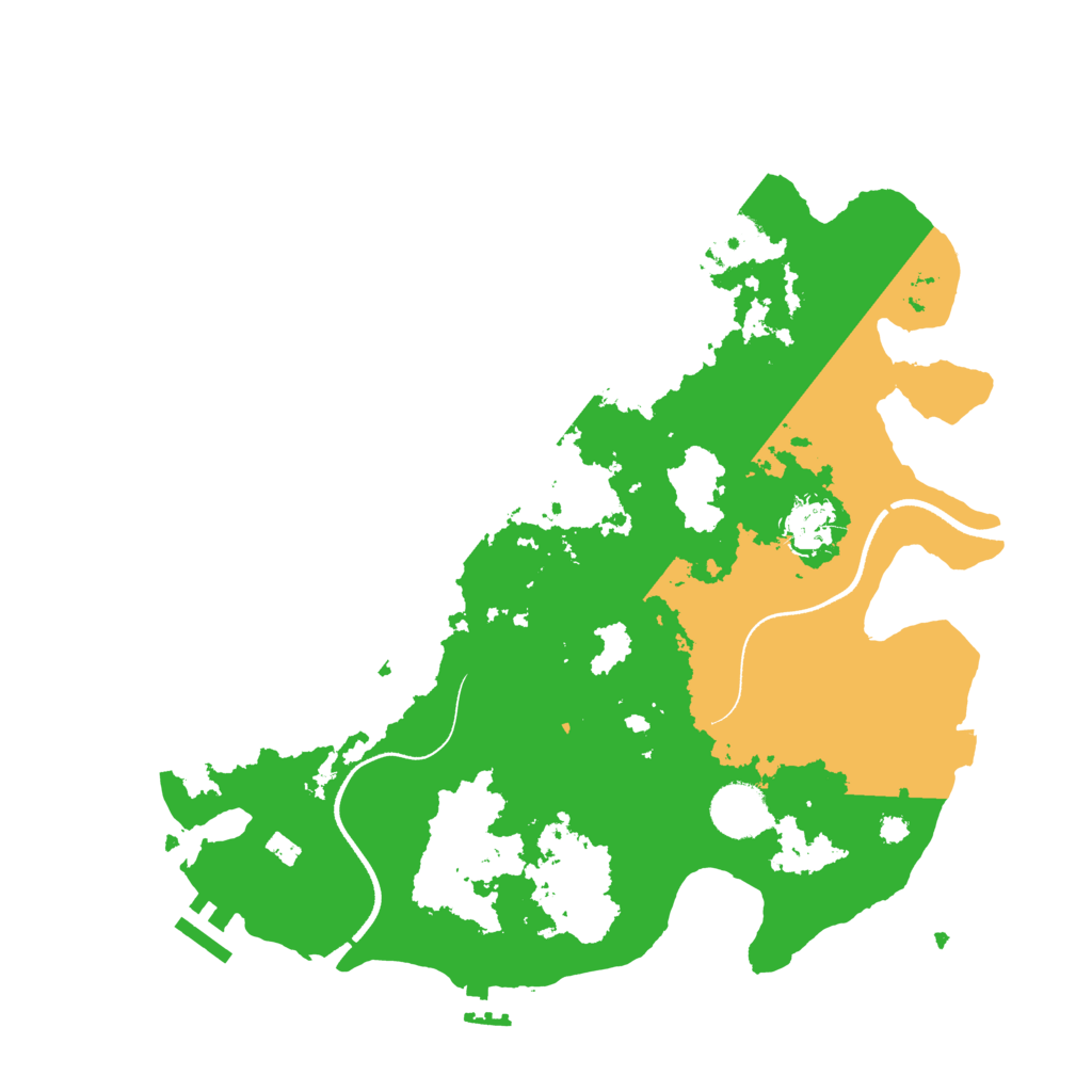 Biome Rust Map: Procedural Map, Size: 3500, Seed: 65995395