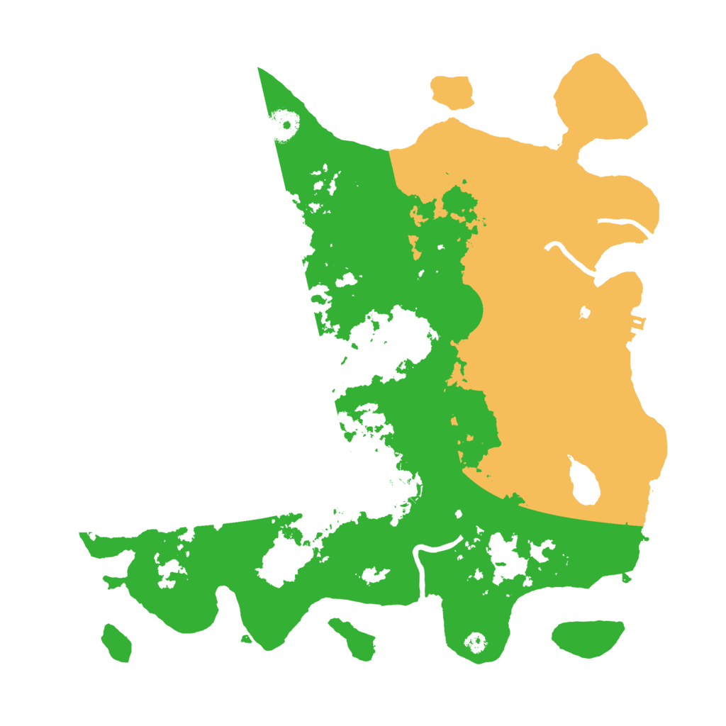 Biome Rust Map: Procedural Map, Size: 3600, Seed: 46595410