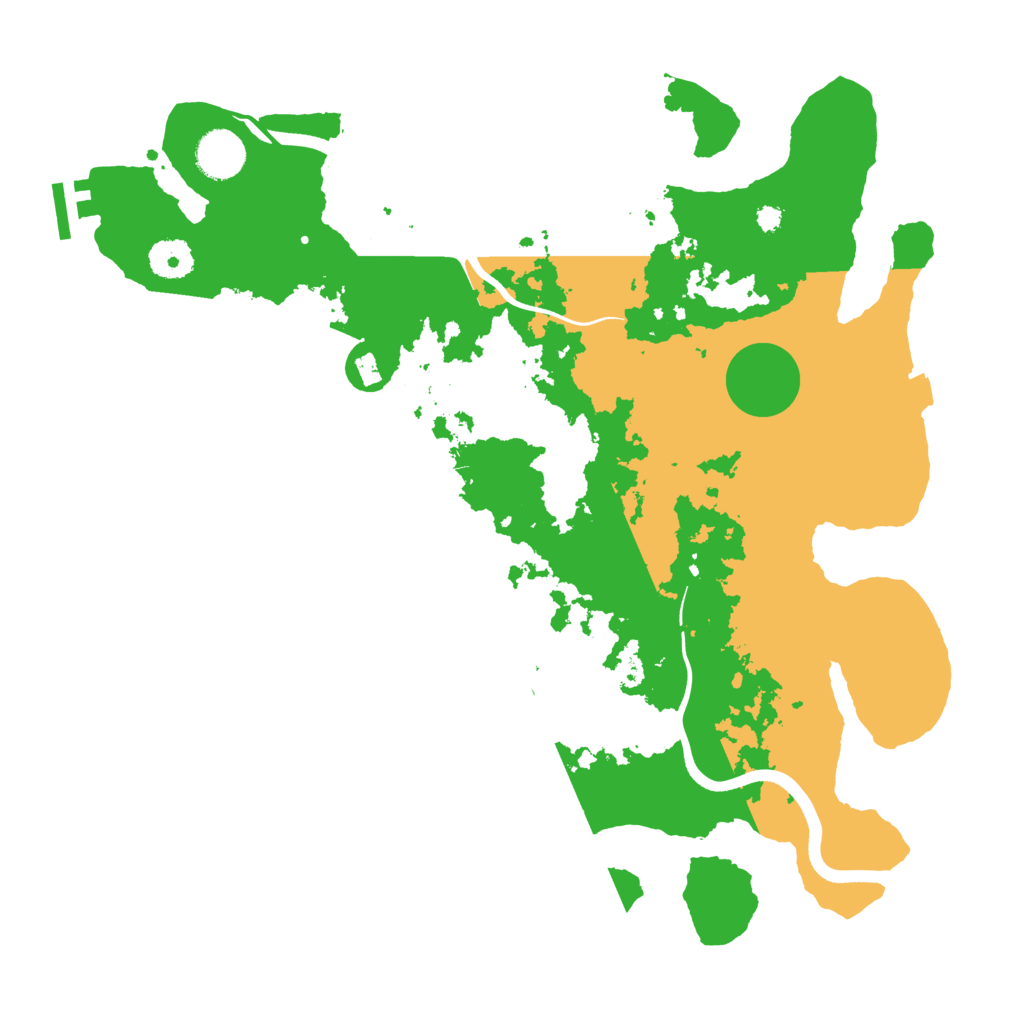 Biome Rust Map: Procedural Map, Size: 3650, Seed: 83478376