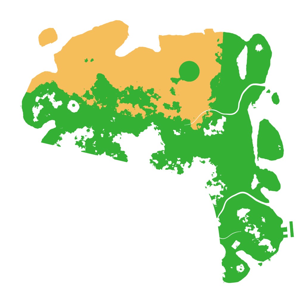 Biome Rust Map: Procedural Map, Size: 3900, Seed: 24970411