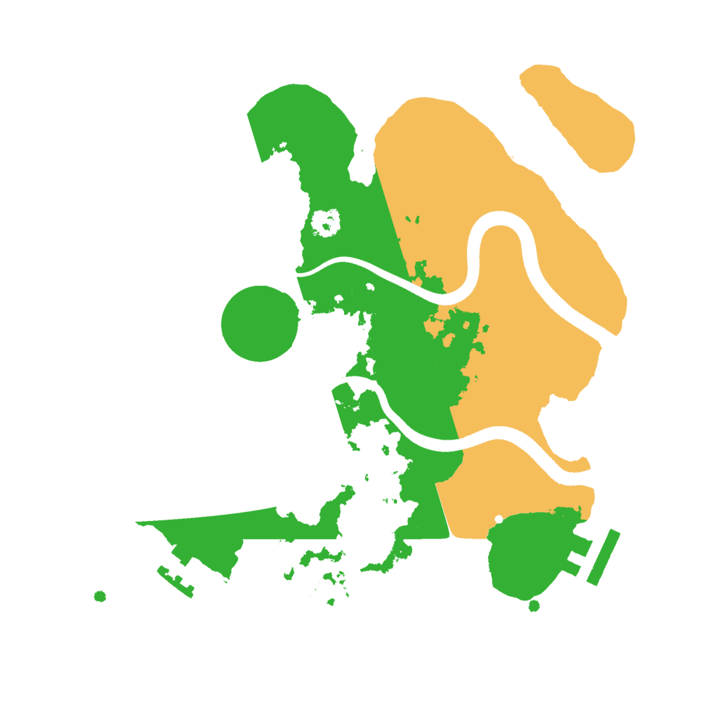 Biome Rust Map: Procedural Map, Size: 2500, Seed: 61255939