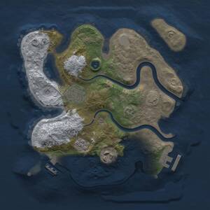 Thumbnail Rust Map: Procedural Map, Size: 2500, Seed: 61255939, 8 Monuments