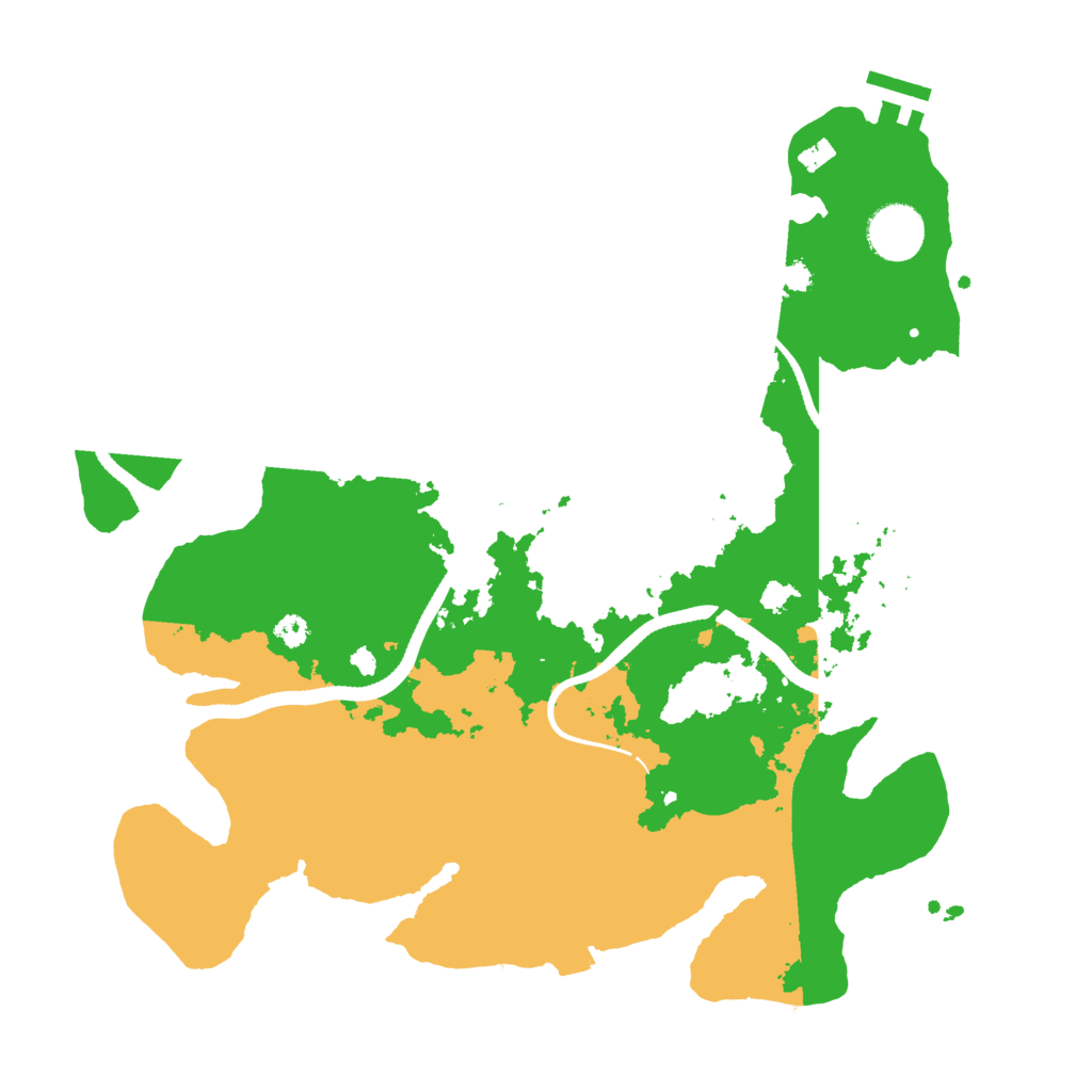 Biome Rust Map: Procedural Map, Size: 3400, Seed: 25527971