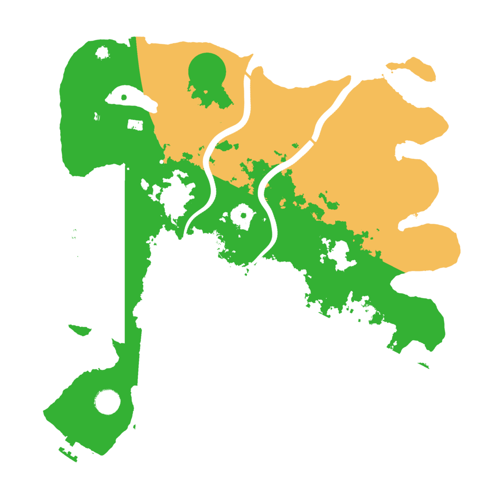 Biome Rust Map: Procedural Map, Size: 3500, Seed: 61829996