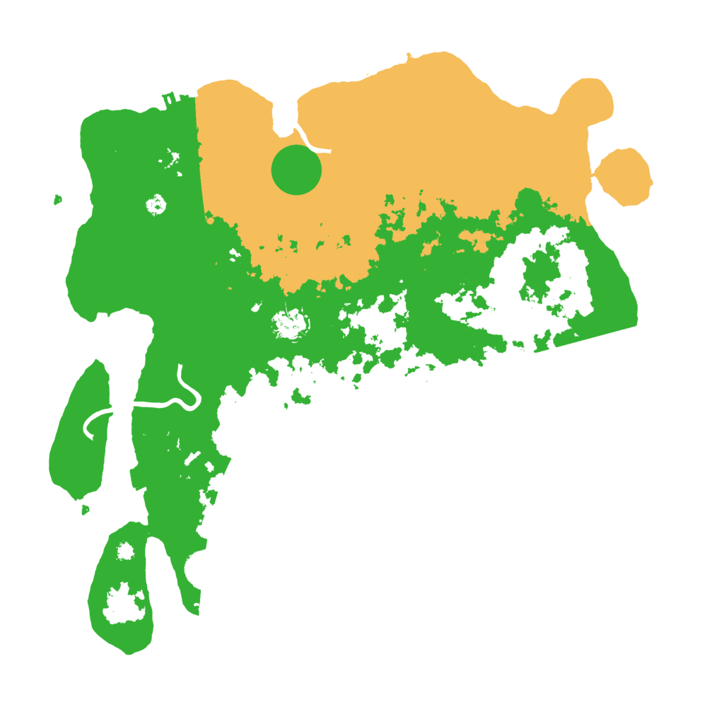 Biome Rust Map: Procedural Map, Size: 3800, Seed: 86153207