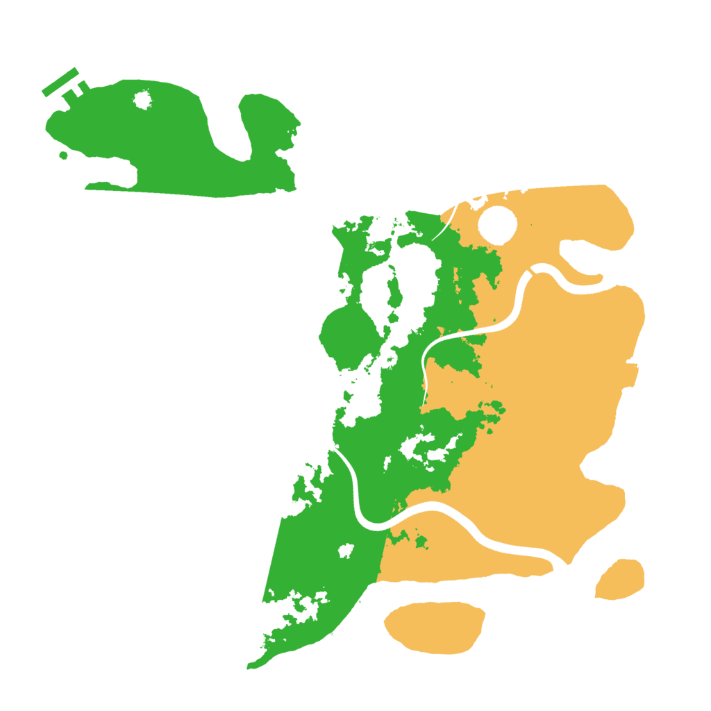 Biome Rust Map: Procedural Map, Size: 3500, Seed: 717159305