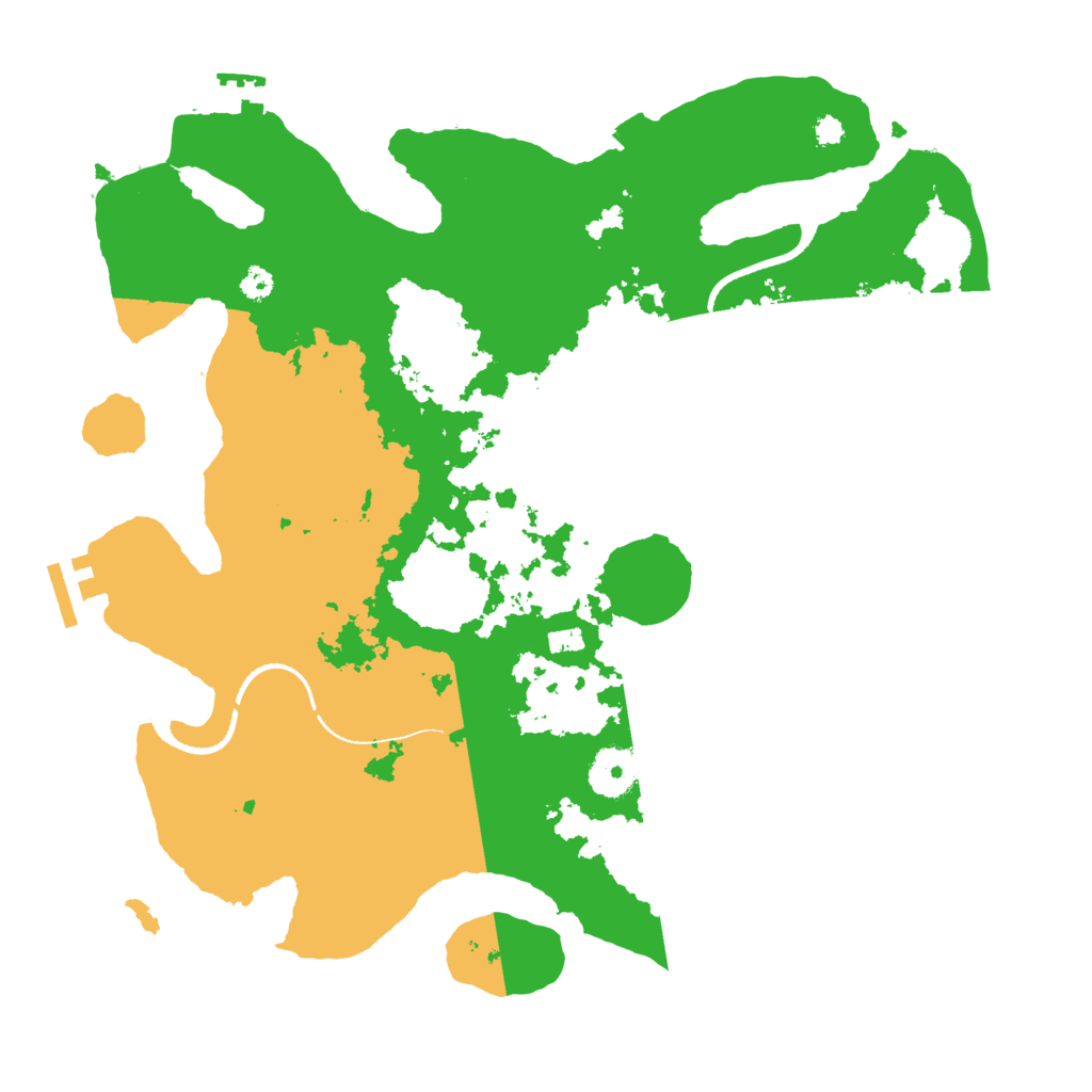 Biome Rust Map: Procedural Map, Size: 3400, Seed: 42301917