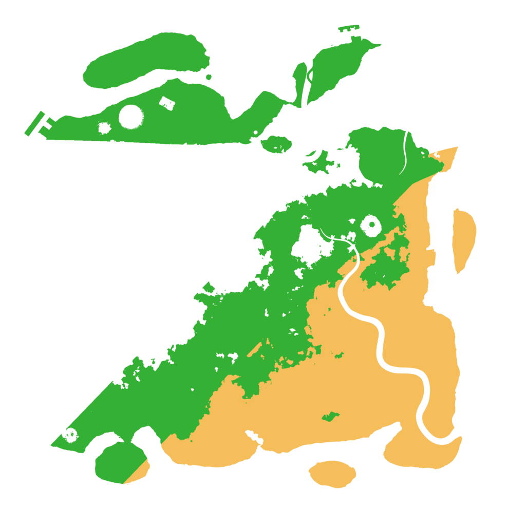 Biome Rust Map: Procedural Map, Size: 3800, Seed: 1324