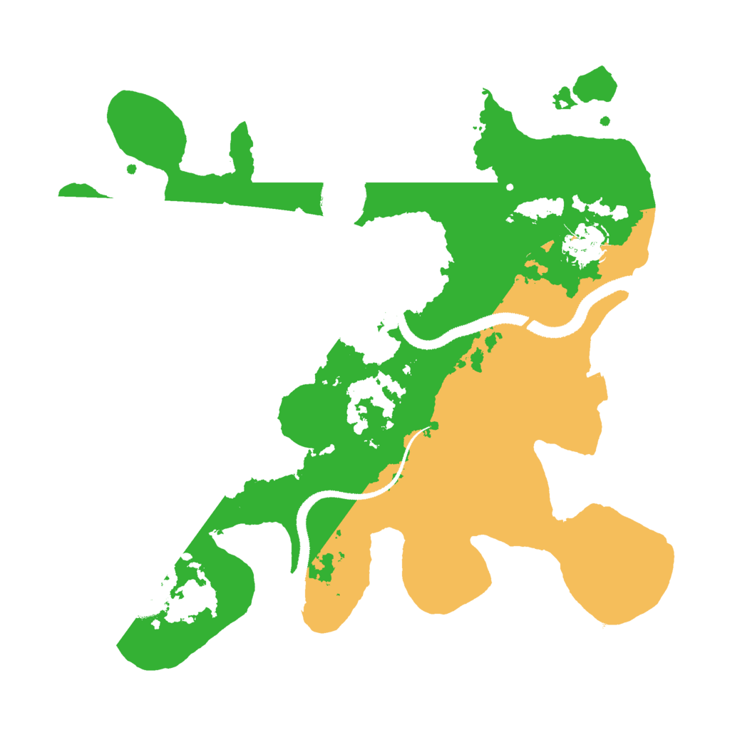 Biome Rust Map: Procedural Map, Size: 3000, Seed: 504332549