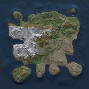 Thumbnail Rust Map: Procedural Map, Size: 3000, Seed: 504332549, 12 Monuments