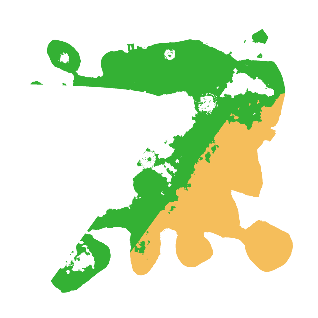 Biome Rust Map: Procedural Map, Size: 3000, Seed: 504332549