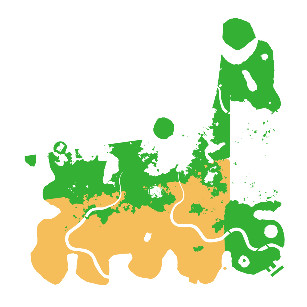 Biome Rust Map: Procedural Map, Size: 4100, Seed: 79322621