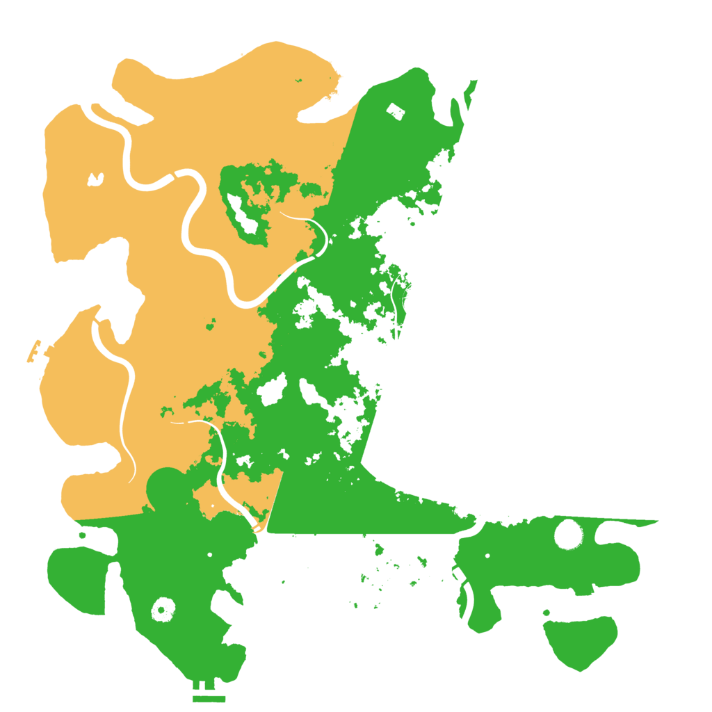 Biome Rust Map: Procedural Map, Size: 4400, Seed: 46691528