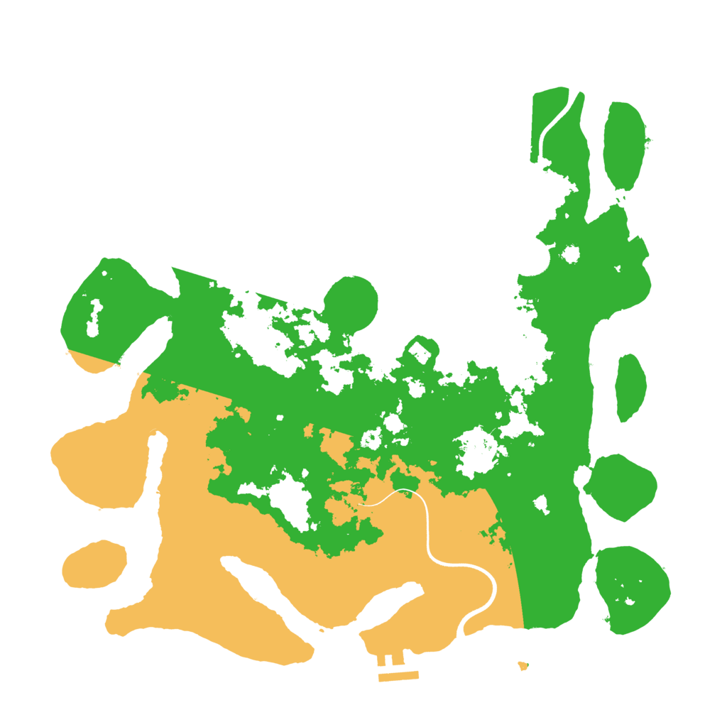 Biome Rust Map: Procedural Map, Size: 3650, Seed: 7737442