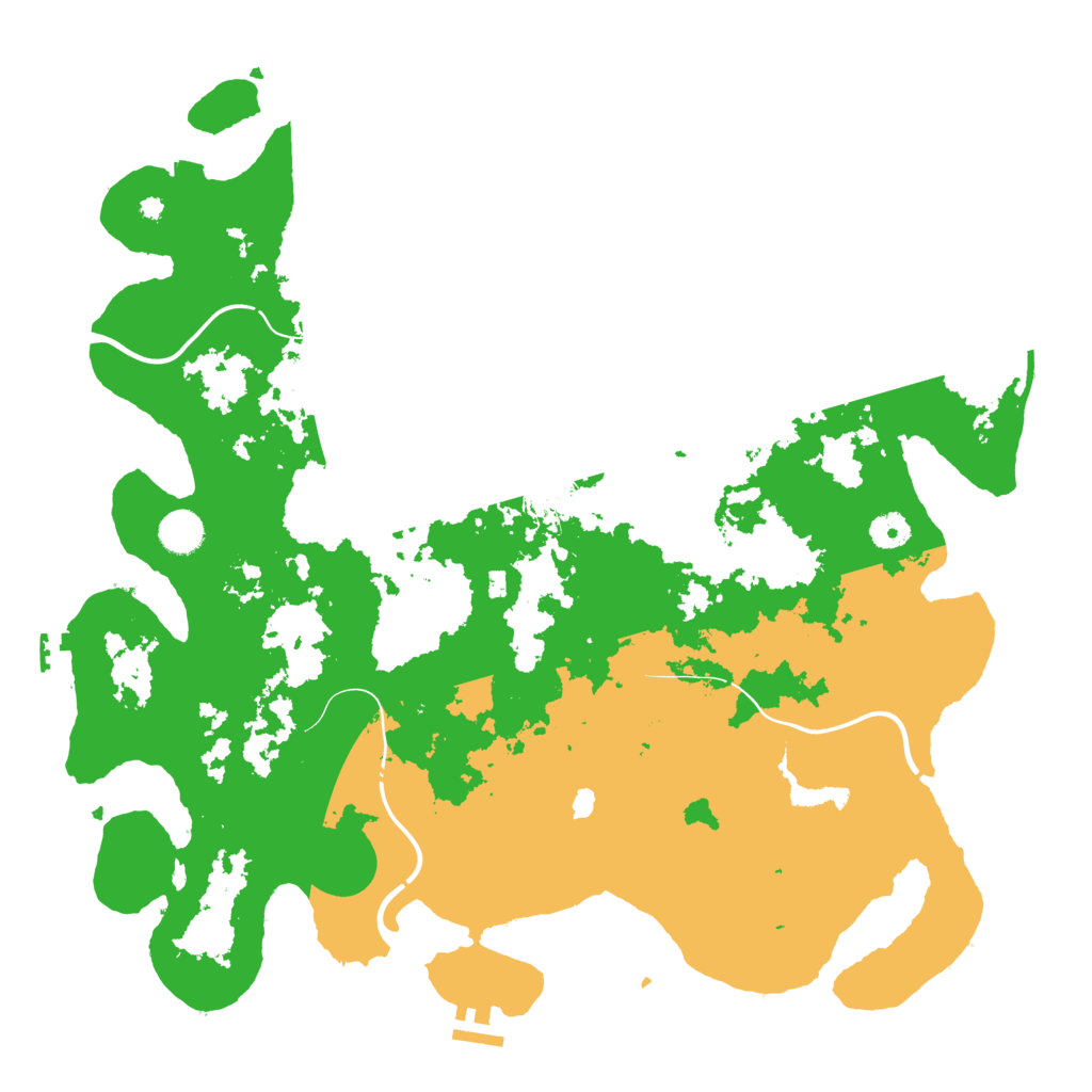Biome Rust Map: Procedural Map, Size: 4300, Seed: 35419873