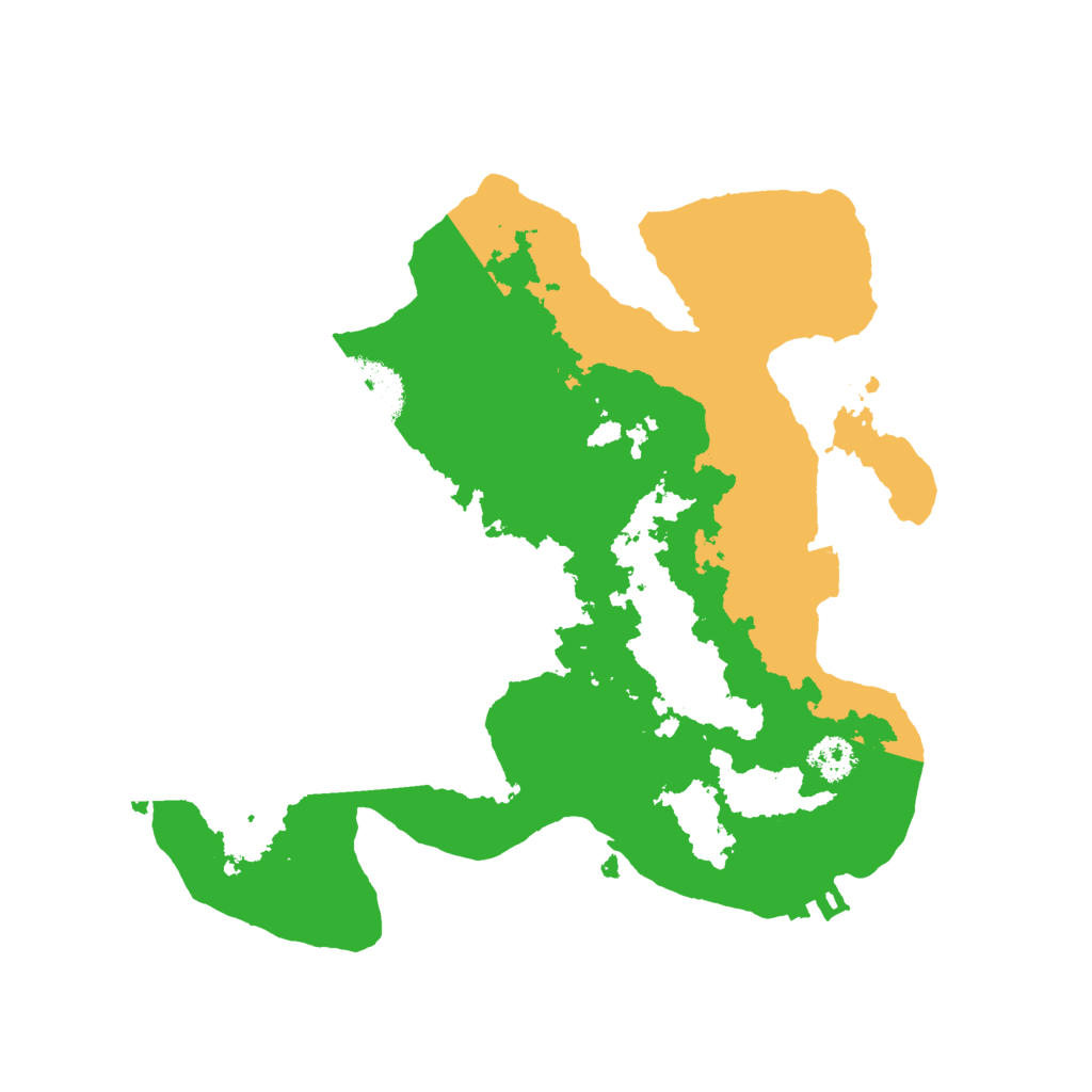 Biome Rust Map: Procedural Map, Size: 2500, Seed: 1328121881