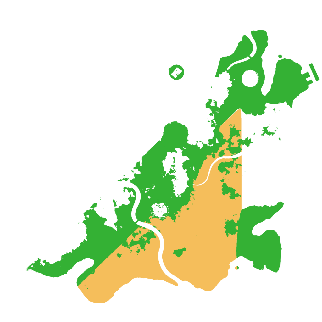 Biome Rust Map: Procedural Map, Size: 3500, Seed: 49904500