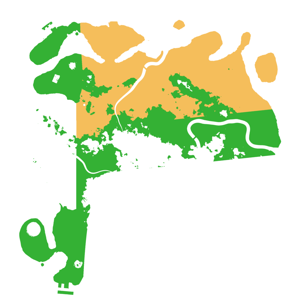 Biome Rust Map: Procedural Map, Size: 3900, Seed: 27698779