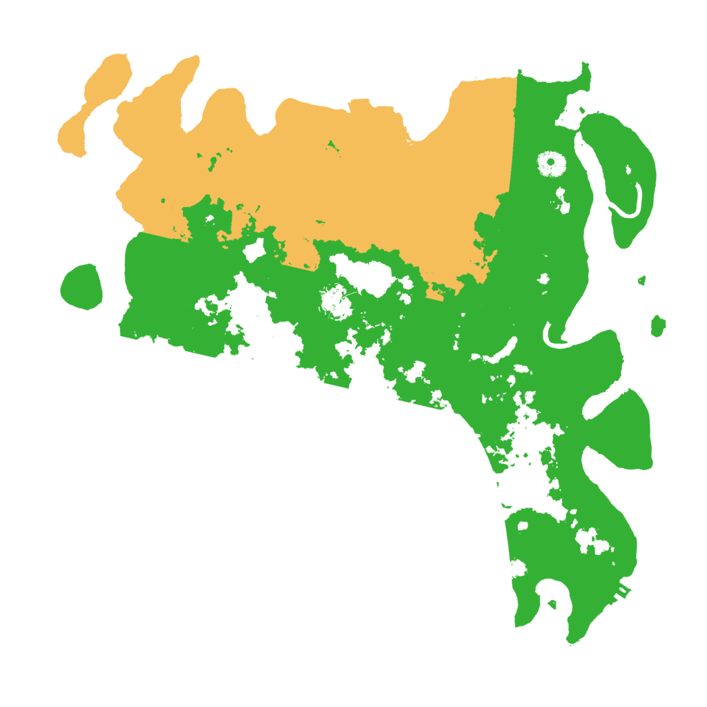 Biome Rust Map: Procedural Map, Size: 3850, Seed: 2081407