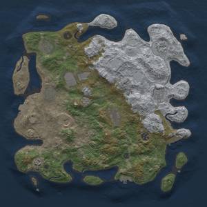 Thumbnail Rust Map: Procedural Map, Size: 3900, Seed: 1234567890, 18 Monuments