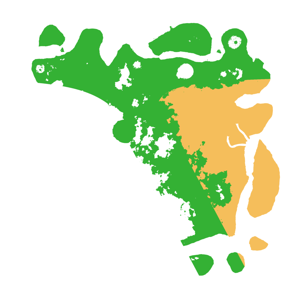 Biome Rust Map: Procedural Map, Size: 3500, Seed: 11111110