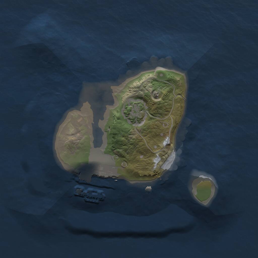 Rust Map: Procedural Map, Size: 1500, Seed: 930154274, 3 Monuments