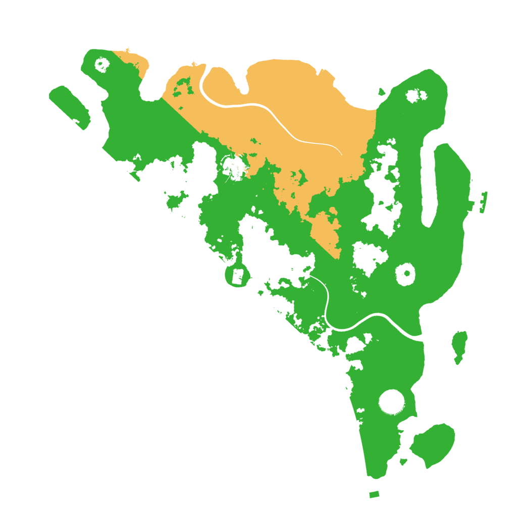 Biome Rust Map: Procedural Map, Size: 3600, Seed: 45038549