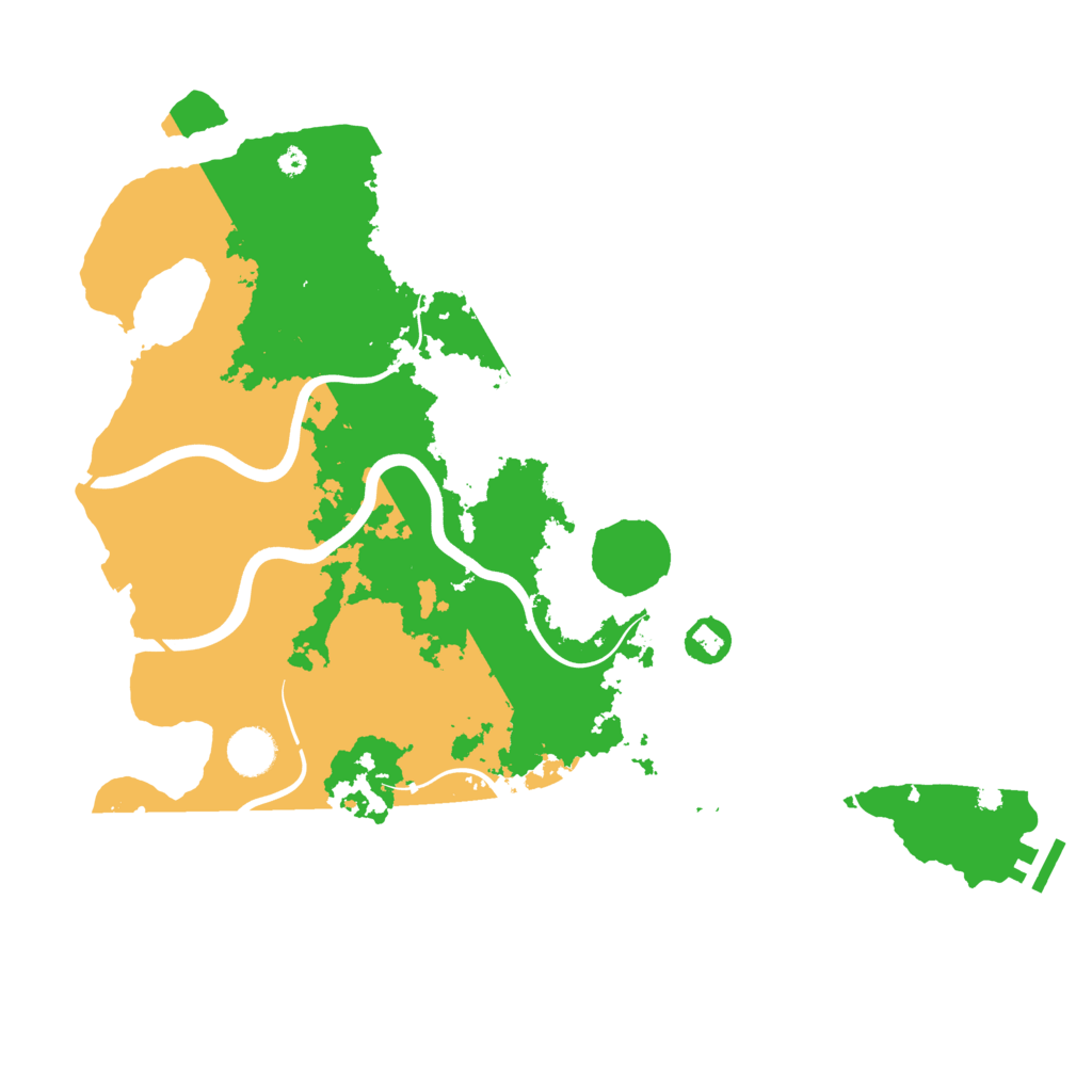 Biome Rust Map: Procedural Map, Size: 3950, Seed: 1054216