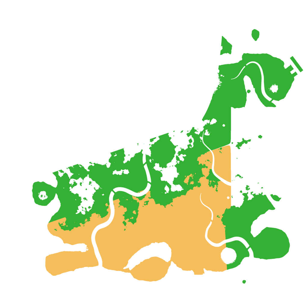 Biome Rust Map: Procedural Map, Size: 3500, Seed: 61340164
