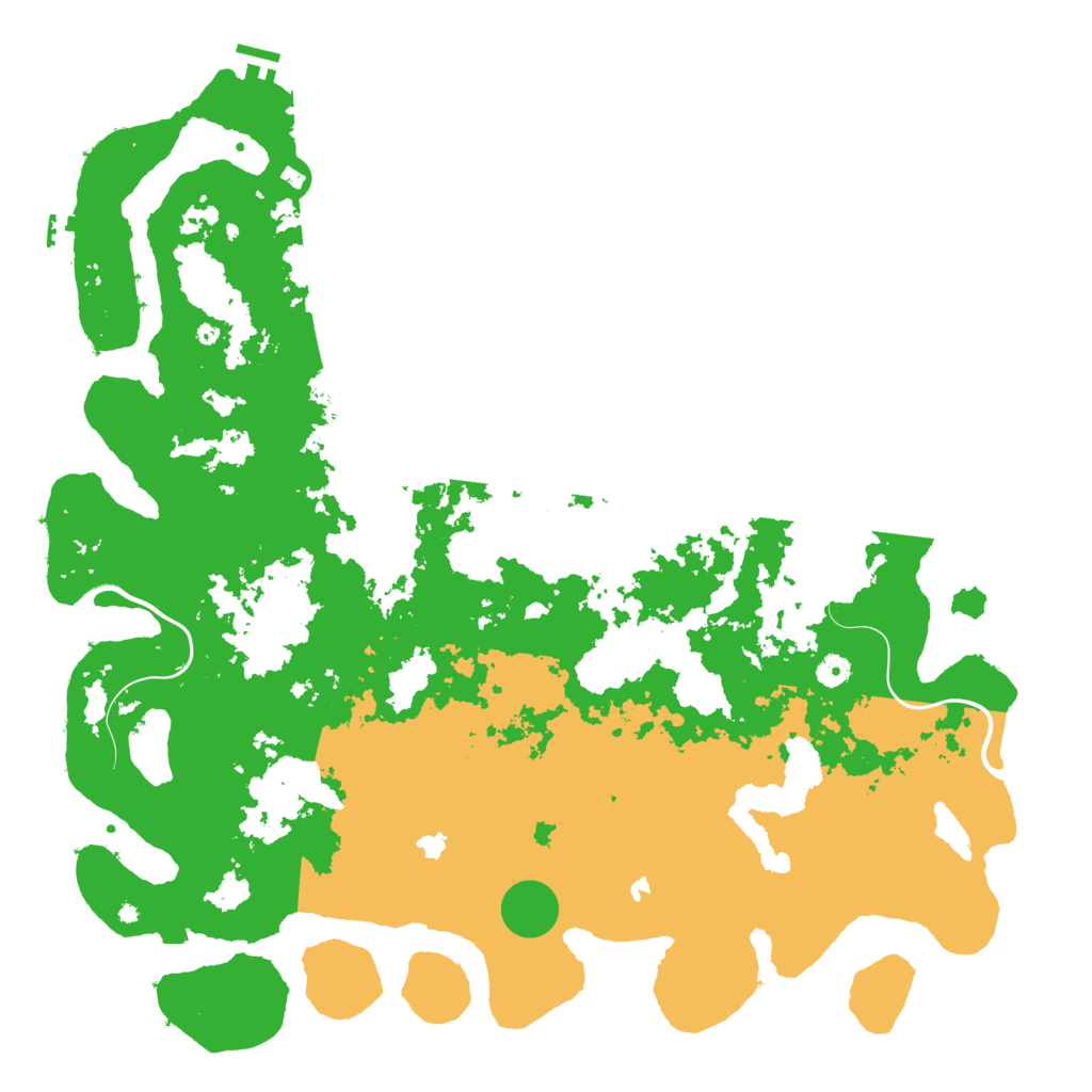 Biome Rust Map: Procedural Map, Size: 5000, Seed: 5487159