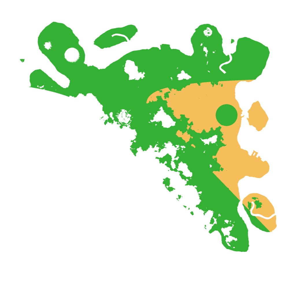 Biome Rust Map: Procedural Map, Size: 3600, Seed: 32510879