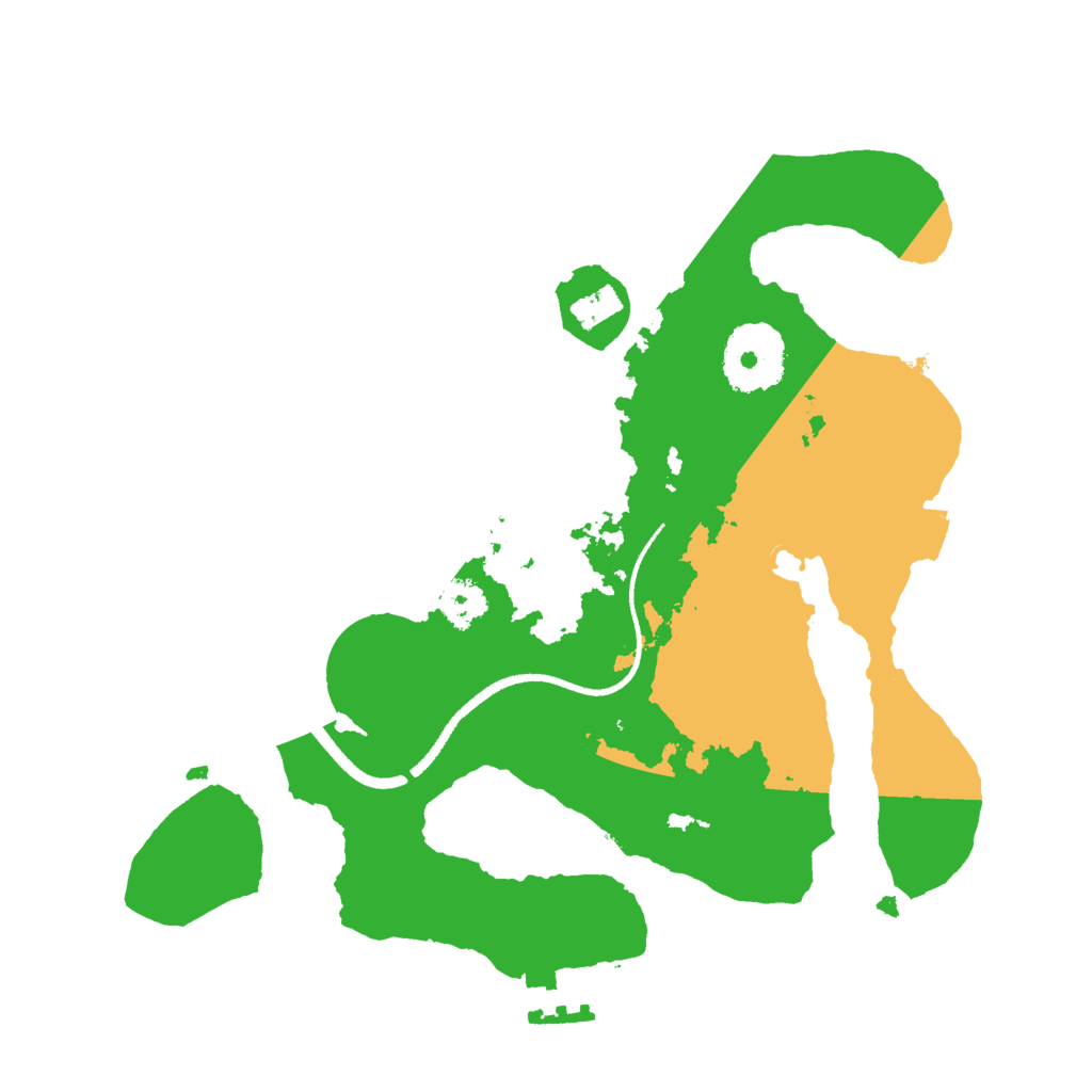 Biome Rust Map: Procedural Map, Size: 2500, Seed: 999612831