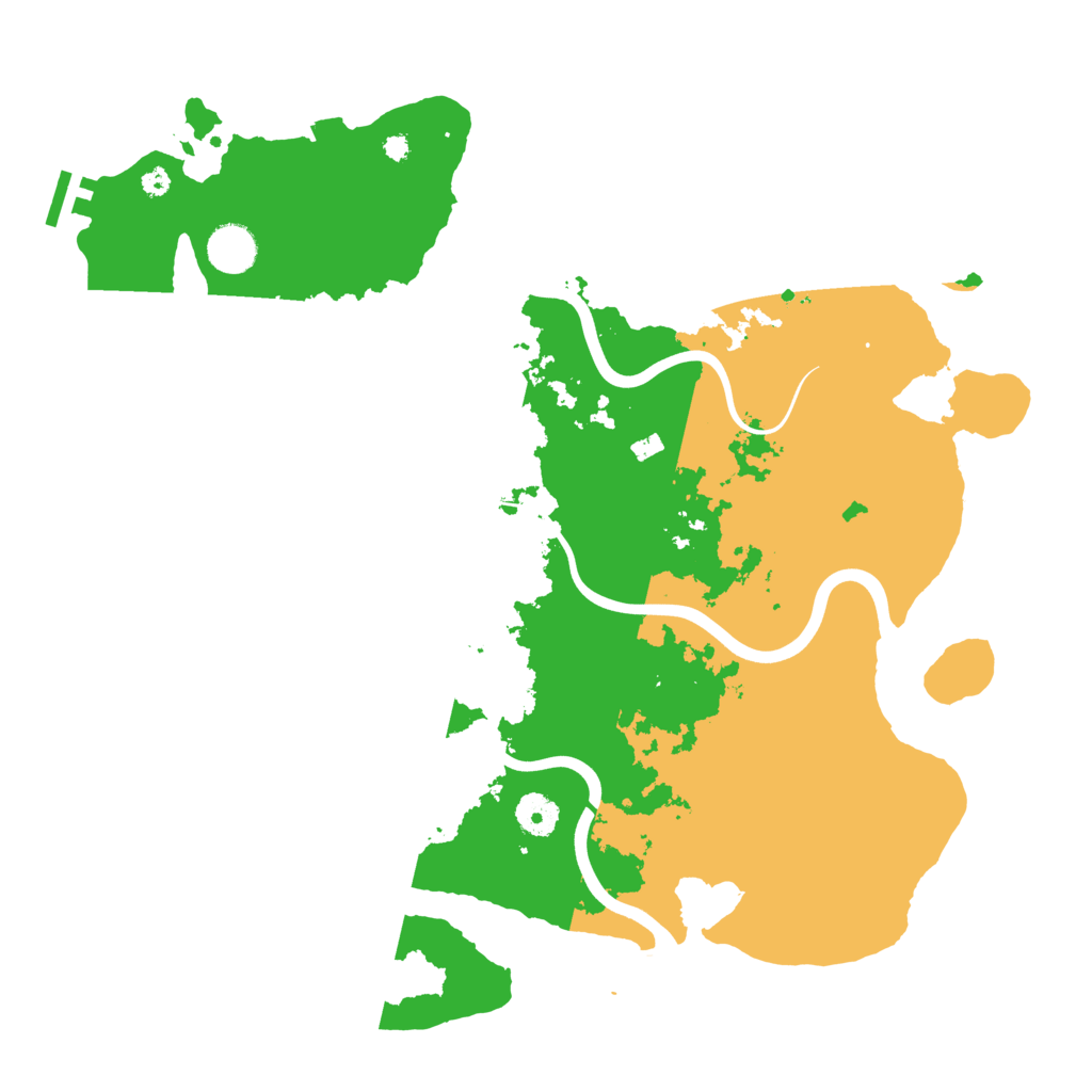 Biome Rust Map: Procedural Map, Size: 3900, Seed: 77406280