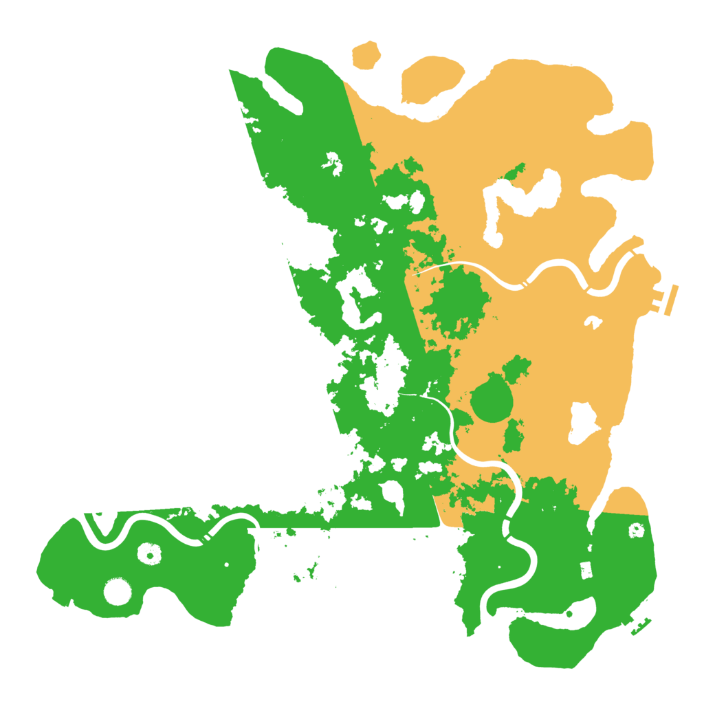 Biome Rust Map: Procedural Map, Size: 4500, Seed: 496508757