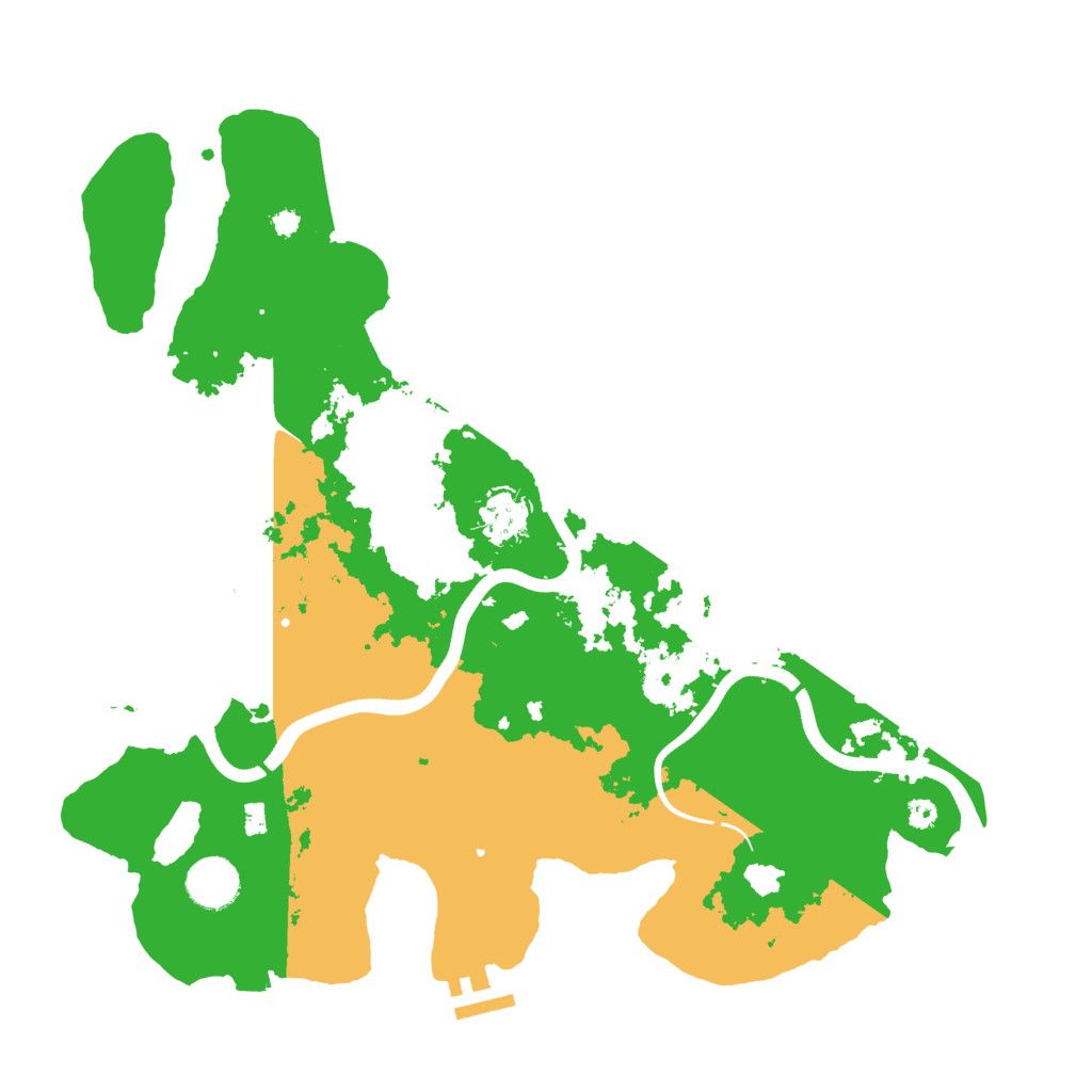 Biome Rust Map: Procedural Map, Size: 3650, Seed: 1087945748