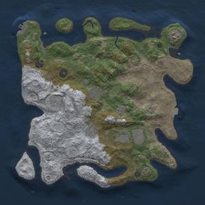 Thumbnail Rust Map: Procedural Map, Size: 3500, Seed: 4947738, 14 Monuments