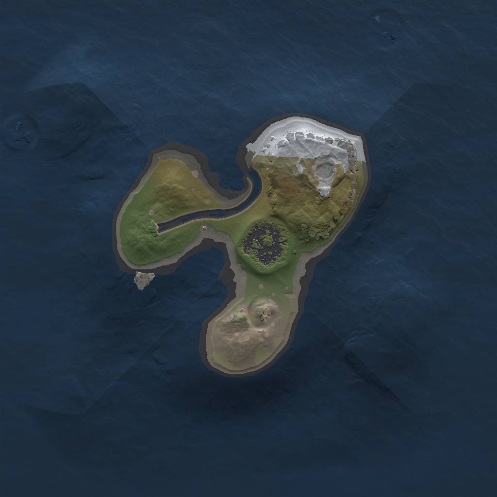 Rust Map: Procedural Map, Size: 1300, Seed: 43721890, 3 Monuments