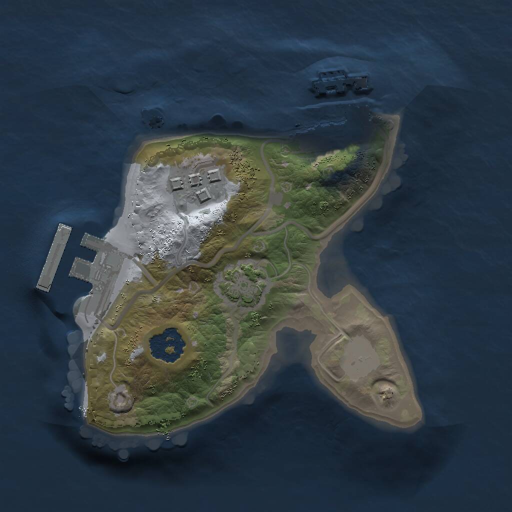 Rust Map: Procedural Map, Size: 1499, Seed: 4365345, 5 Monuments