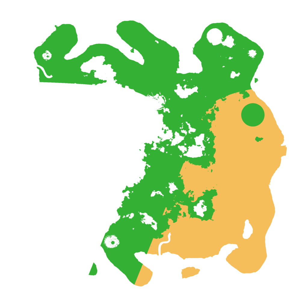 Biome Rust Map: Procedural Map, Size: 3500, Seed: 247603124