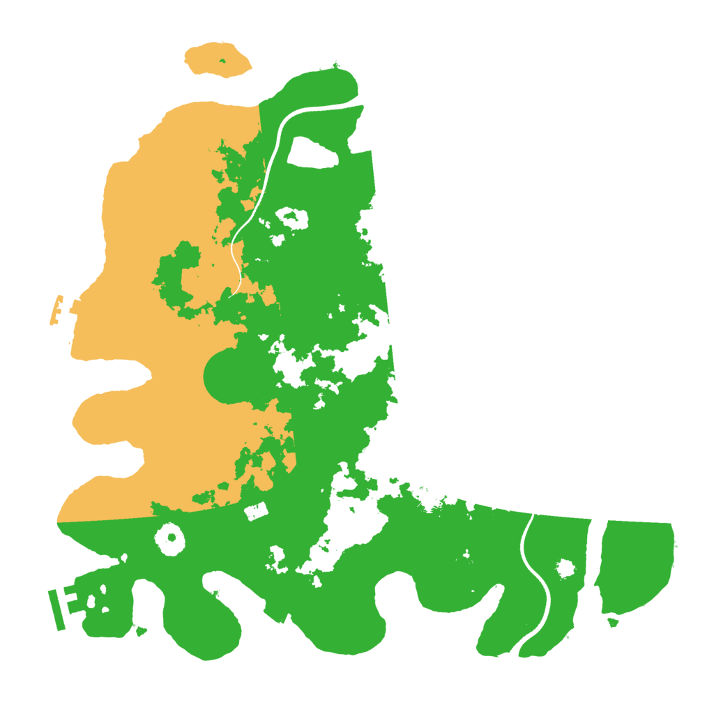Biome Rust Map: Procedural Map, Size: 3500, Seed: 2143405017