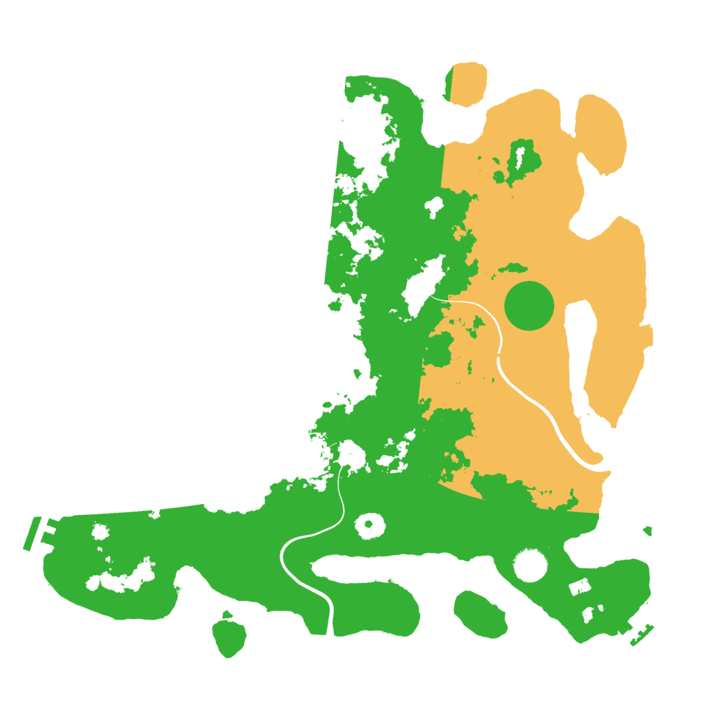 Biome Rust Map: Procedural Map, Size: 3750, Seed: 14851066