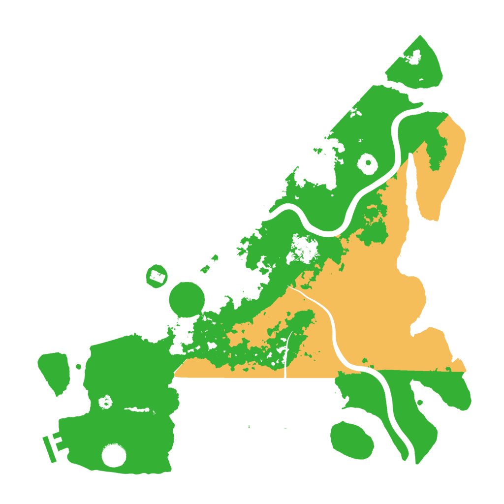 Biome Rust Map: Procedural Map, Size: 3750, Seed: 44400543