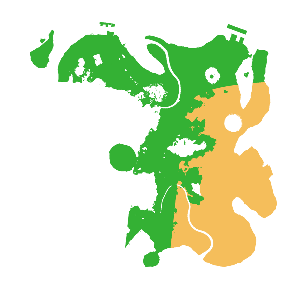 Biome Rust Map: Procedural Map, Size: 3000, Seed: 872