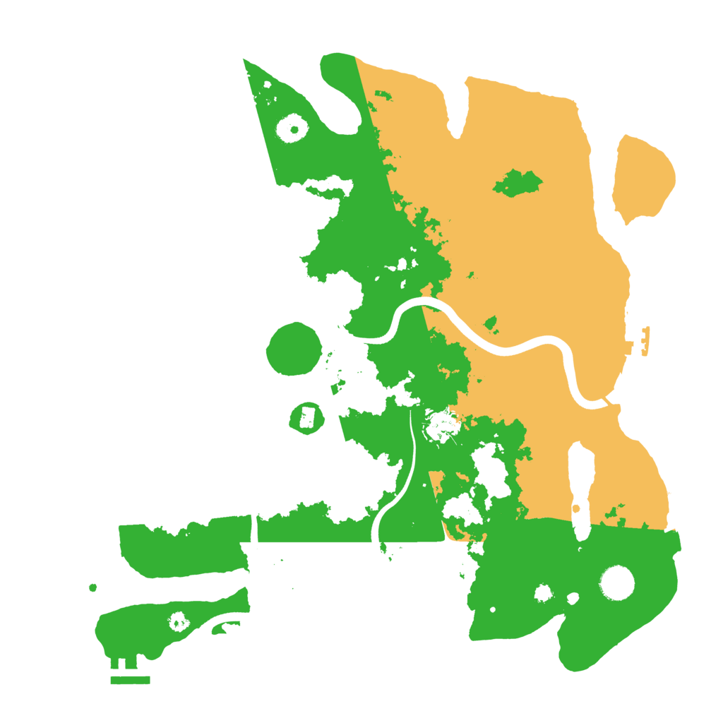 Biome Rust Map: Procedural Map, Size: 3700, Seed: 93778179