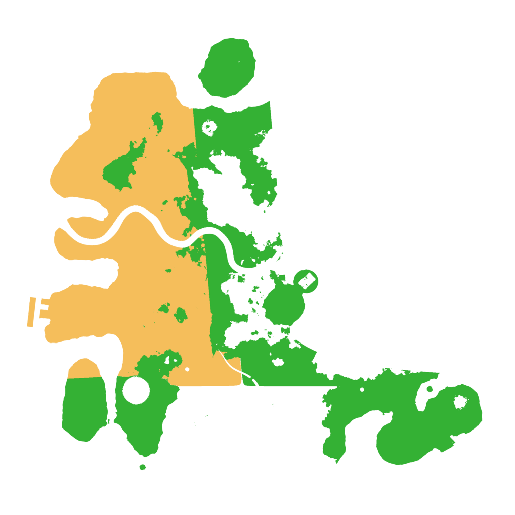 Biome Rust Map: Procedural Map, Size: 3500, Seed: 296081452