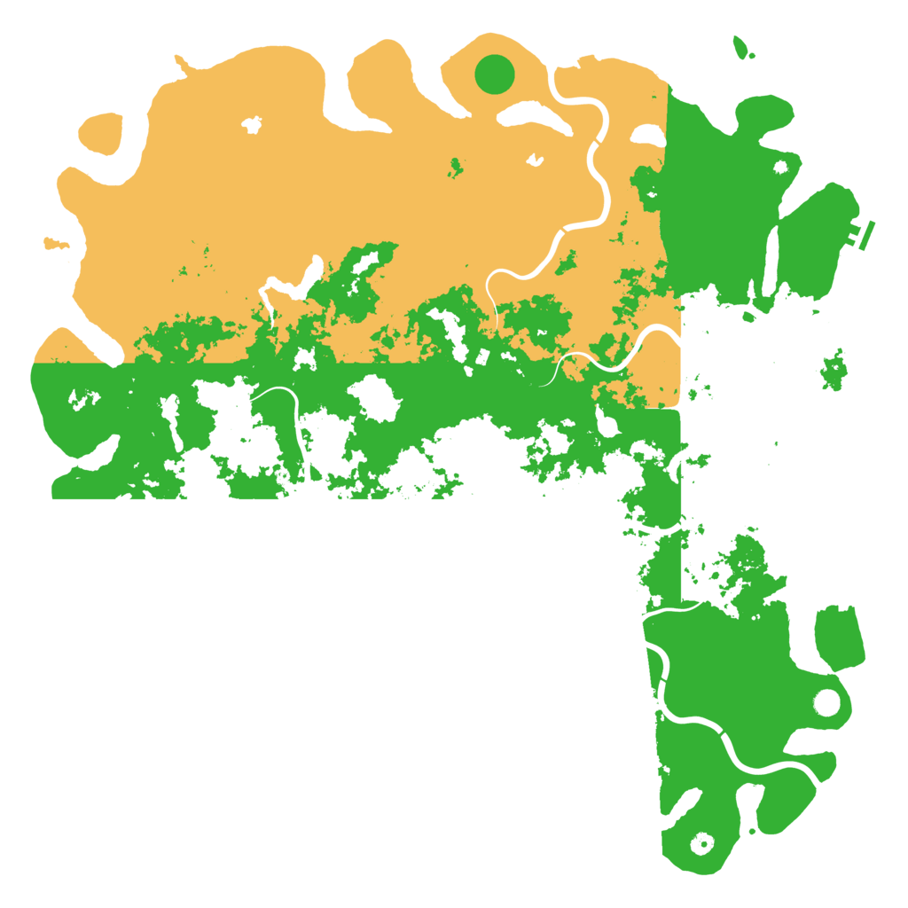 Biome Rust Map: Procedural Map, Size: 6000, Seed: 5639