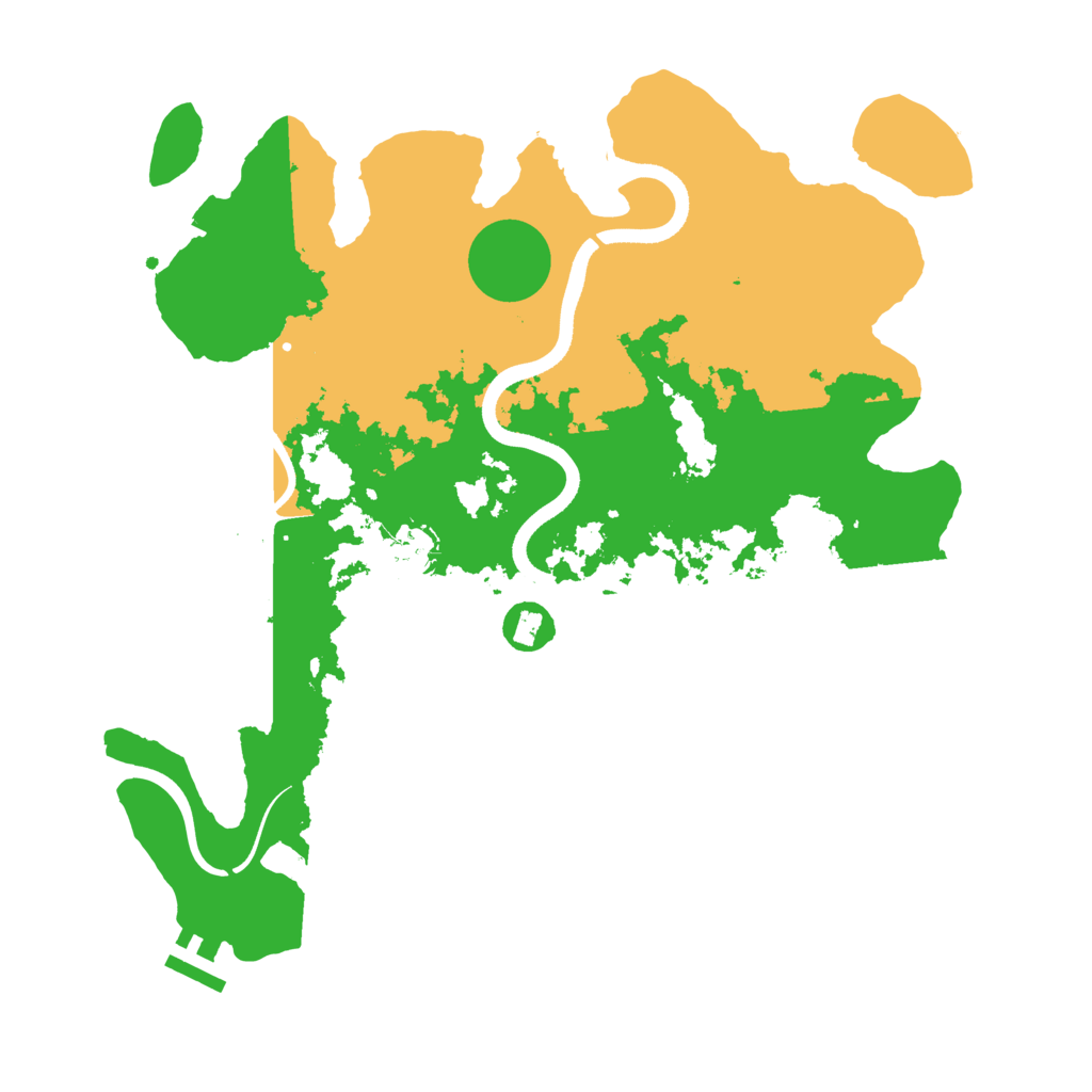 Biome Rust Map: Procedural Map, Size: 3500, Seed: 219185978