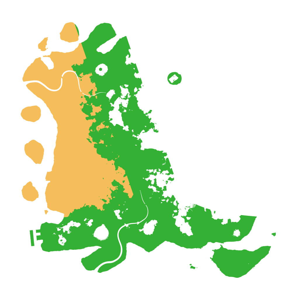 Biome Rust Map: Procedural Map, Size: 3800, Seed: 95718150