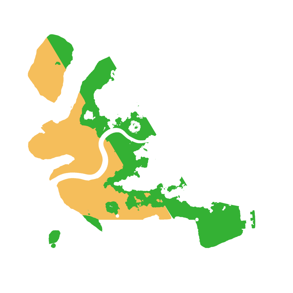 Biome Rust Map: Procedural Map, Size: 2500, Seed: 1271603608