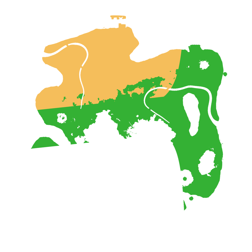 Biome Rust Map: Procedural Map, Size: 2500, Seed: 1539407570